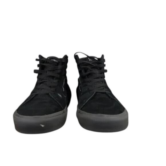 Vans Shoes Mens 7.5 Sneakers Sk8 Hi Skate Athletic Lifestyle Suede Black Casual - Picture 6 of 13